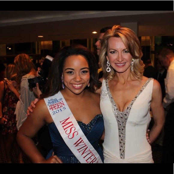 Blue Strapless Cocktail Dress - Picture 3 of 3